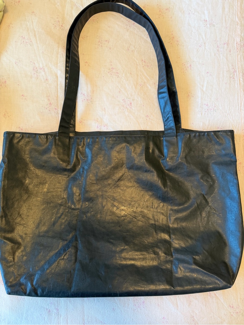 Chanel Black coated canvas shoulder Tote Bag , vintage - Picture 5 of 14